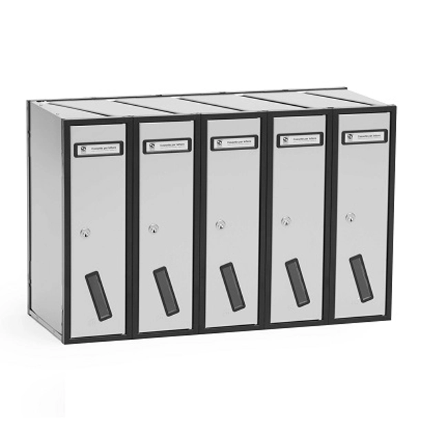 Vendita online Casellario postale SC5V da 3 a 5 cassette per interno